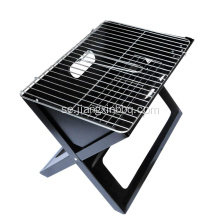 Foldbar och bärbar kompakt anteckningsbok kol BBQ X-grill